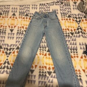 Levi's Light Blue Straight Leg Jeans